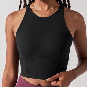 POPFLEX NWT Cleo Corset Crop Bralette - Black 3X